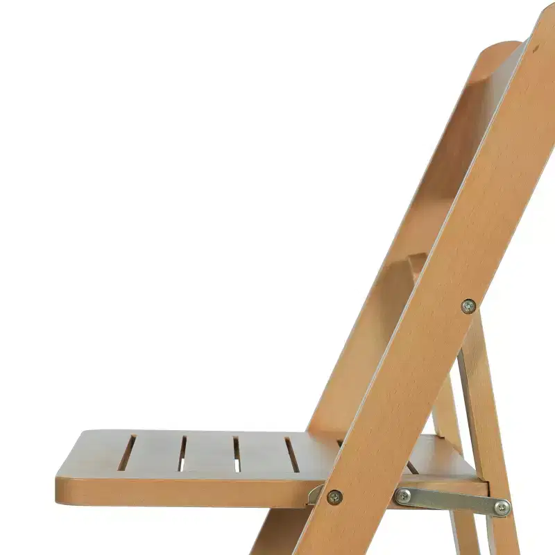 Early American Wood / Oak / White Solid Wood Folding Dining Chair – Seats 1