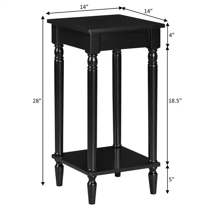 Breighton Home French Country Kim End Table with Shelf