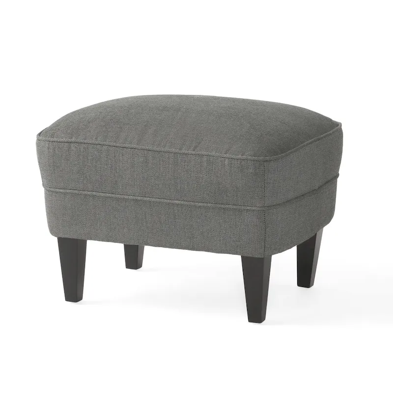 Tafton Tufted Club Chair with Ottoman by Christopher Knight Home