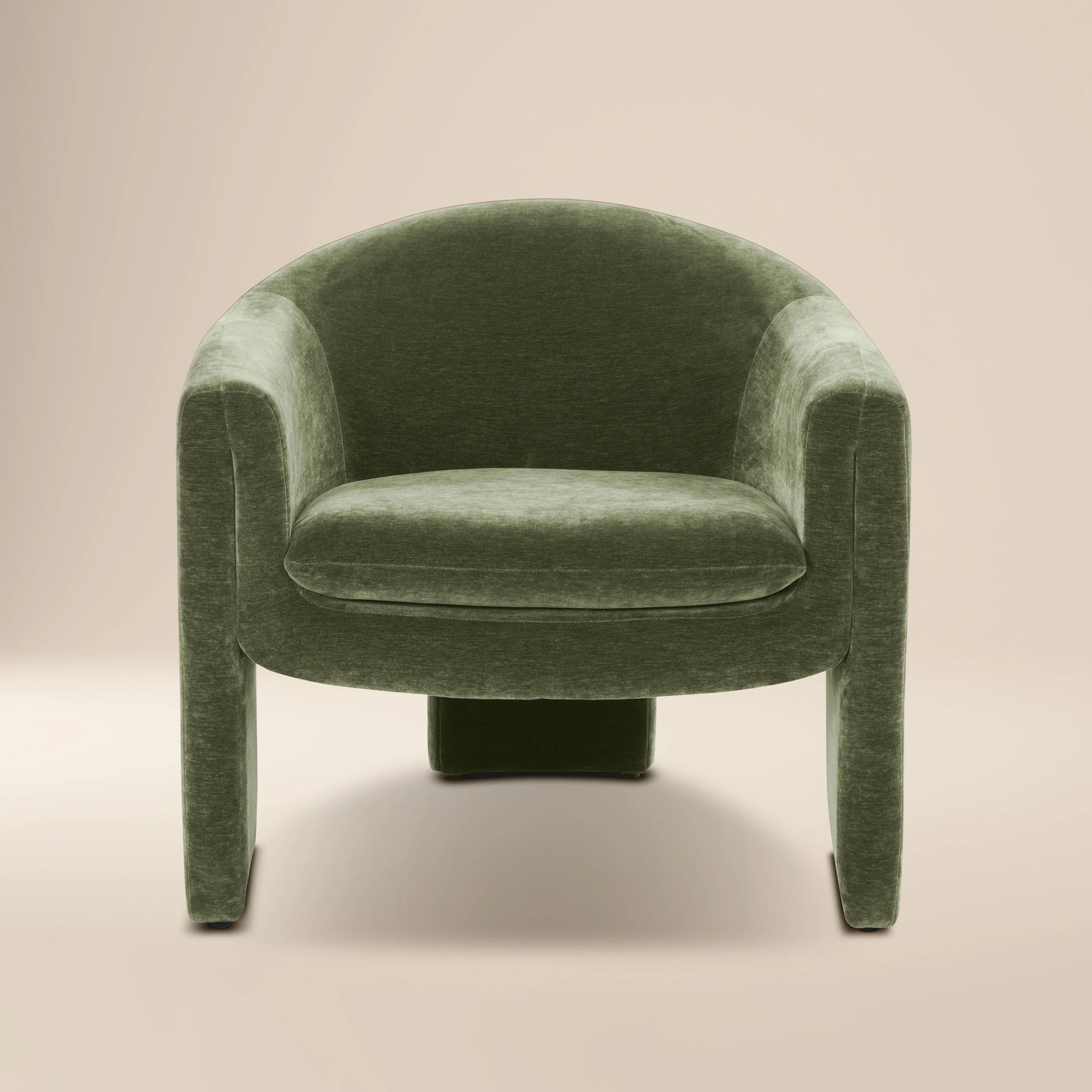 Modern Sagano Green Lounge Chair for Living Room