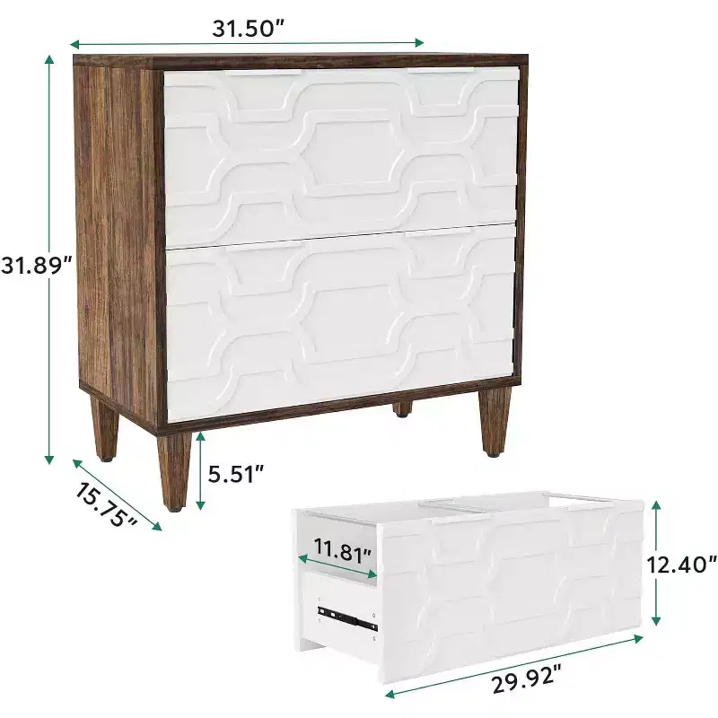 2 Drawer Lateral File Cabinet, Office Filing Cabinet