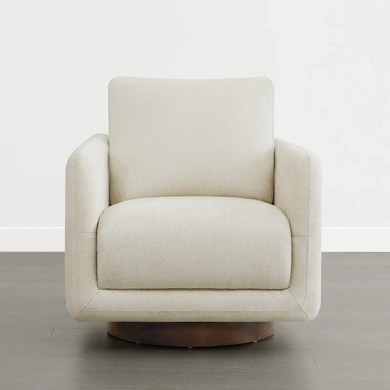 Rebecca Swivel Accent Chair Armchair with Back Cushion