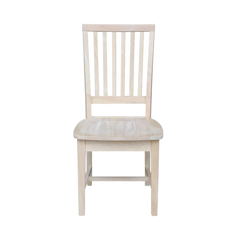 Solid Wood Mission Dining Side Chairs, Set of 2