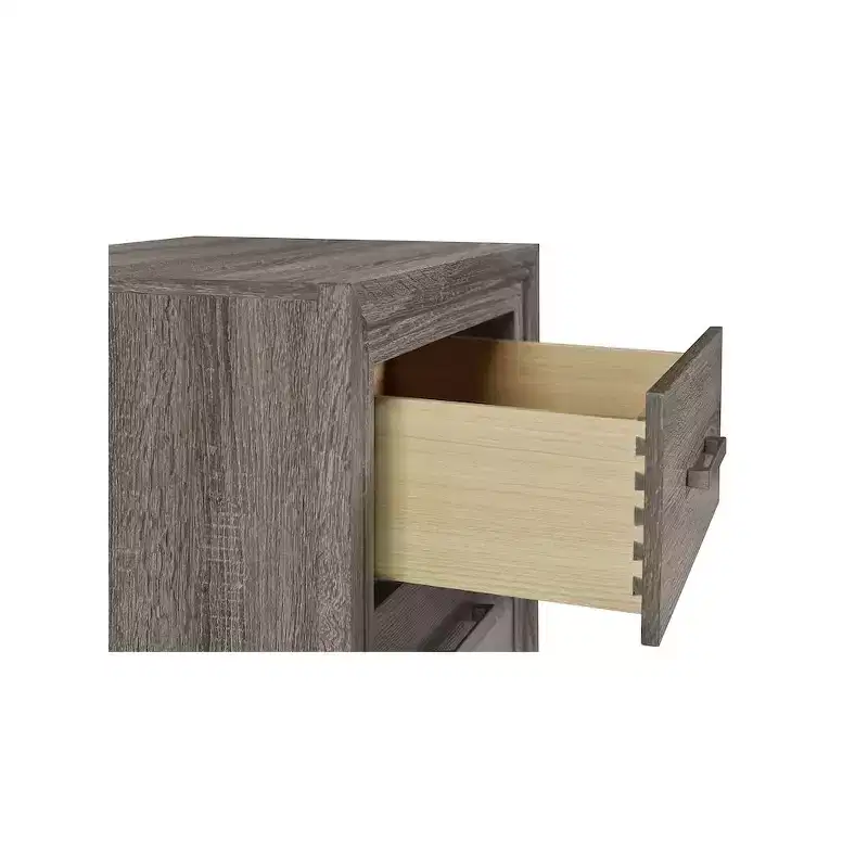 Coaster,Wright 2-drawer Nightstand Bedside Table Brown Oak