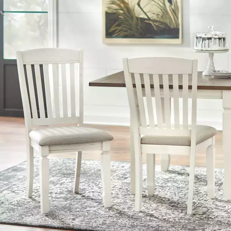 5pc Farmhouse Extendable Dining Set Walnut/White