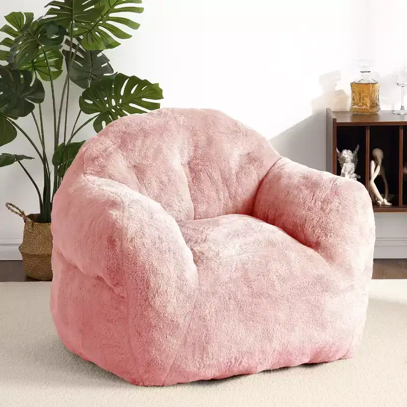 GustoWave Extra Large Bean Bag Chair for Bedroom & Living Room, Pink