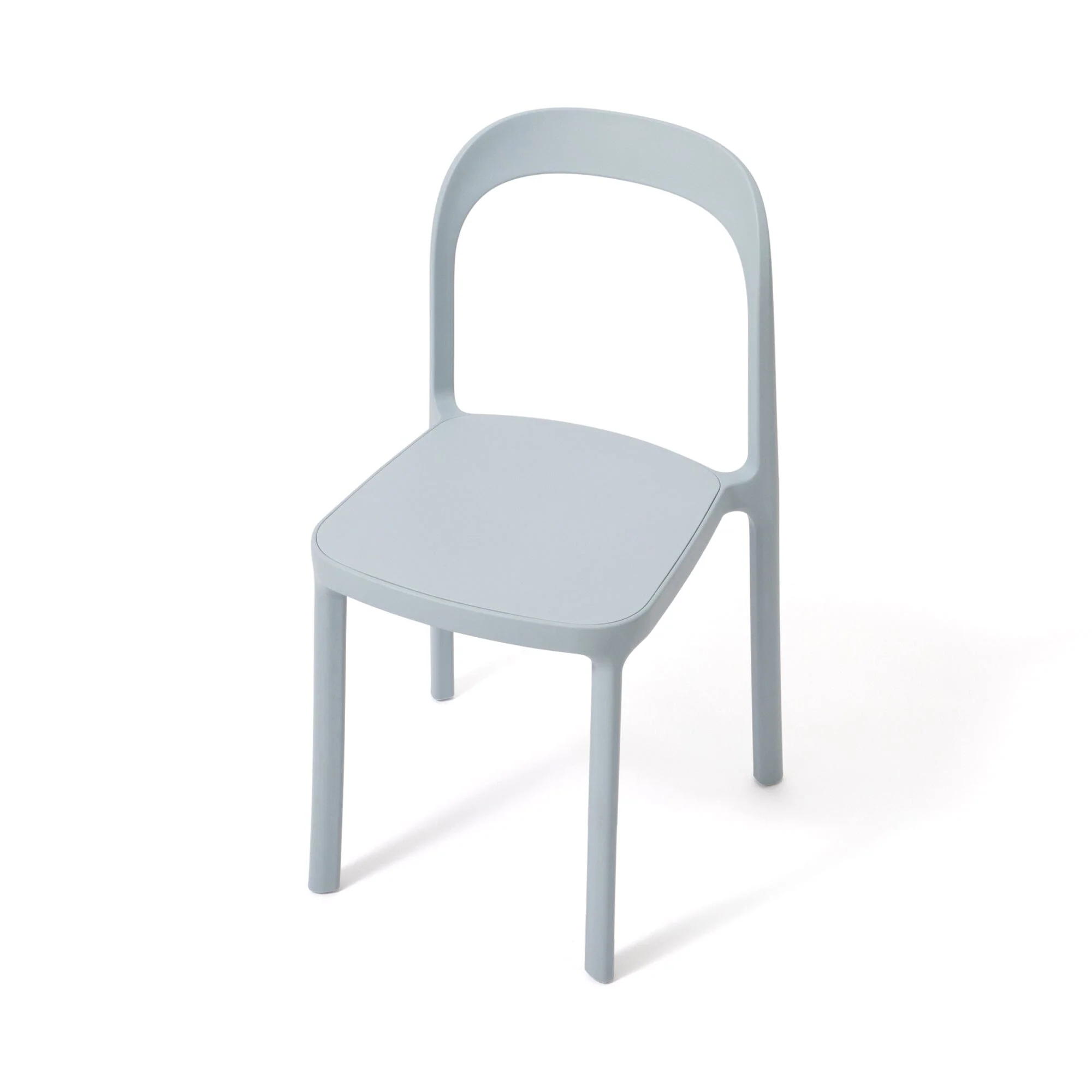 Light Blue Stackable Molded Resin Chair