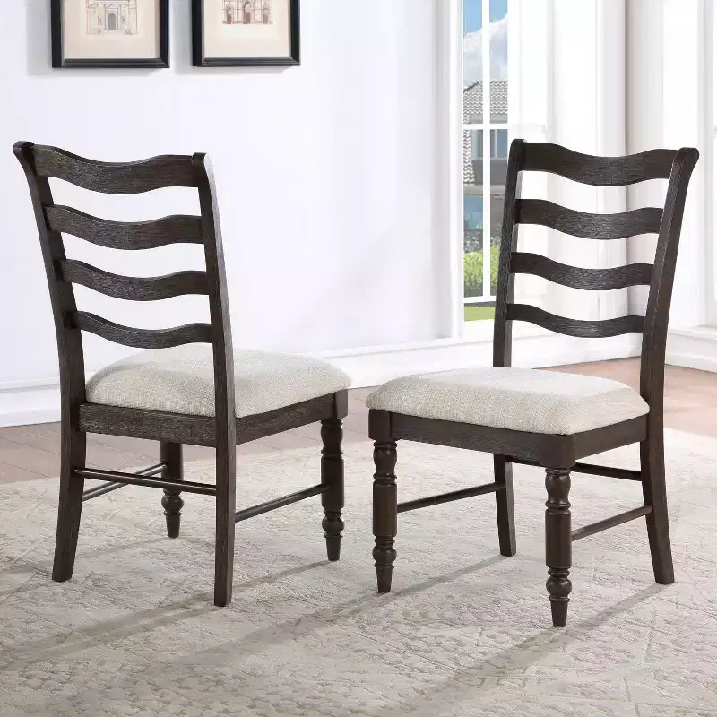 Set of 2 Hutchins Side Chairs Washed Espresso - Steve Silver Co.