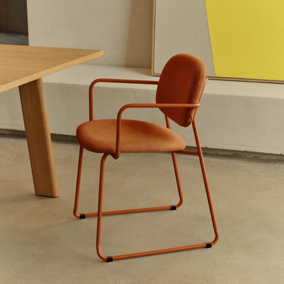 Modern Metal Dining Chair with Stackable for Dining Room