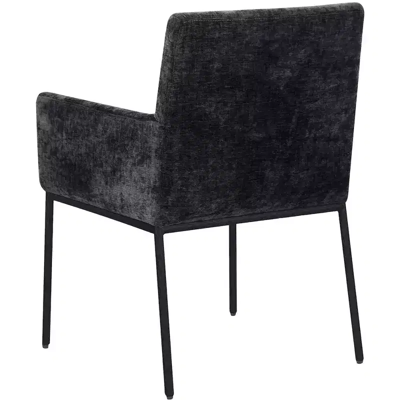 Meridian Furniture,Reeves Chenille Fabric Dining Chair, Set of 2
