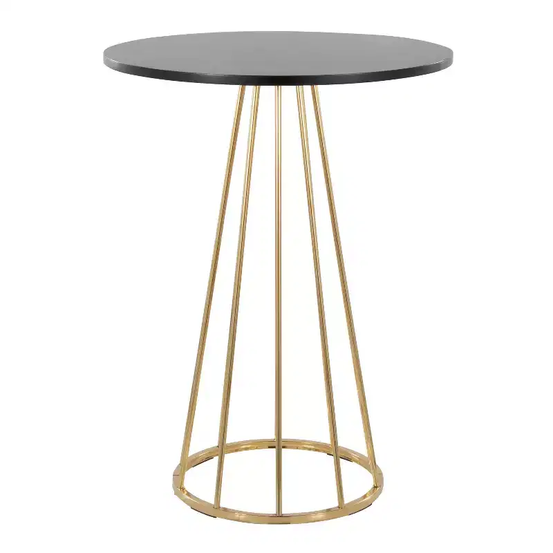 LumiSource Canary MDF Counter Table Gold/Black