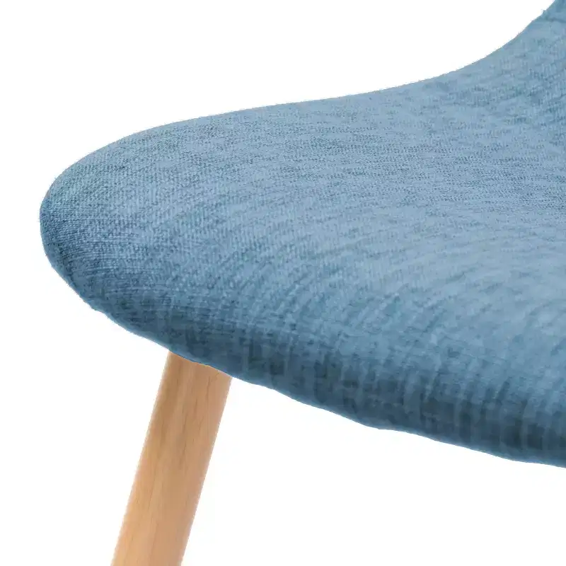 GDFStudio Amnesty Mid Century Upholstered Iron Frame Dining Chairs (Set of 2)