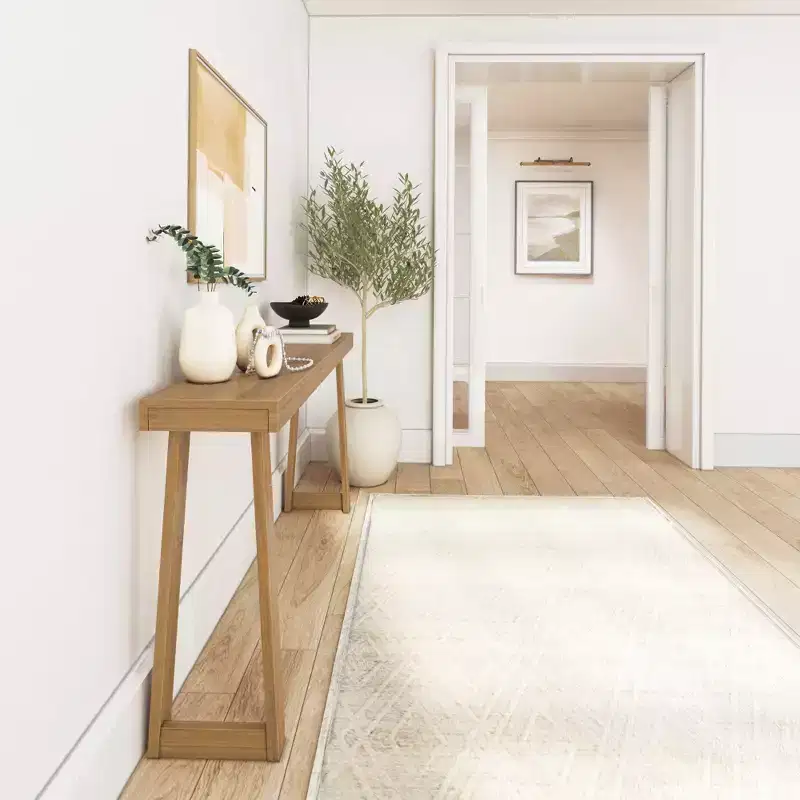 Plank+Beam Solid Wood 66 Console Table, Classic Entryway Table, Narrow Foyer Table