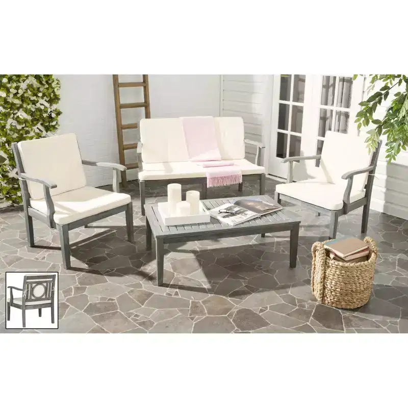 Montclair 4 Piece Patio Set - Indoor/Outdoor - PAT6712 - Safavieh