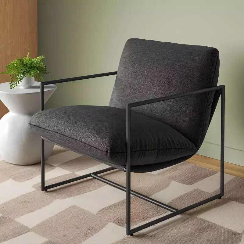 Metal Framed Sling Chair