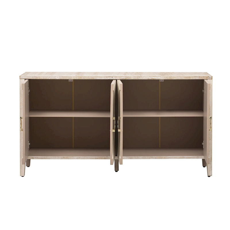 Sophisticated Fir Veneer Cabinet with Textured Finish