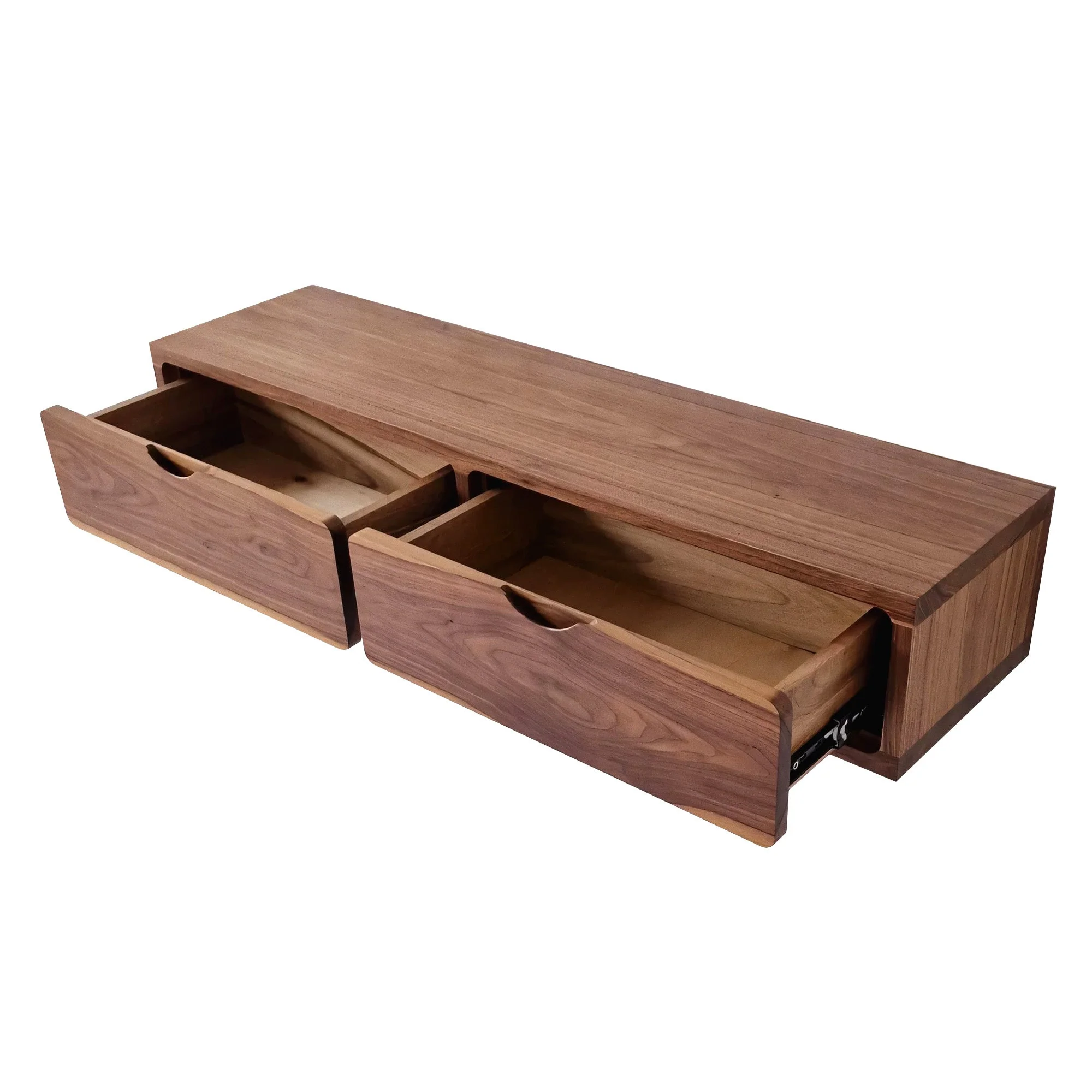 Walnut Floating TV Cabinet - Elevate your living room with the walnut floating TV cabinet - a harmonious fusion of form and function - This cabinet
