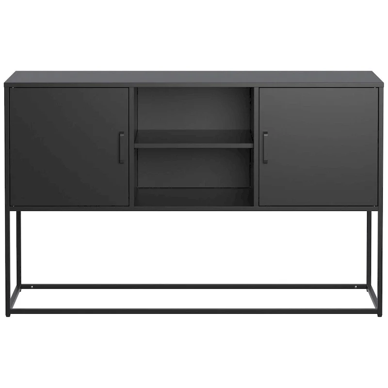 Sideboard Buffet Cabinet - Adjustable Feet, Anti-Tilt, Elegant Handle & Silent Magnetic Closure