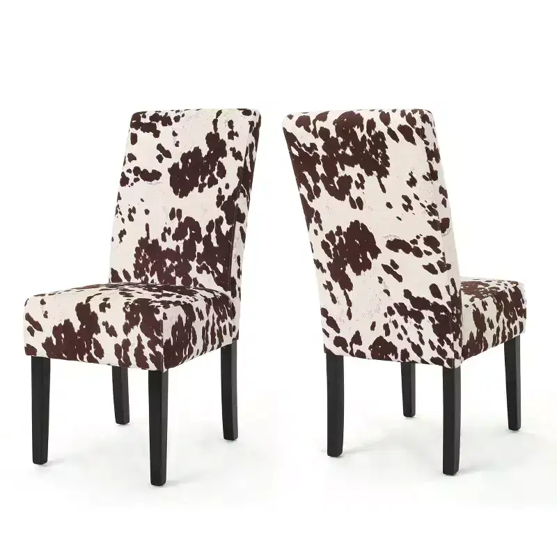GDFStudio Thurber Contemporary Upholstered Parsons Dining Chairs (Set of 2)