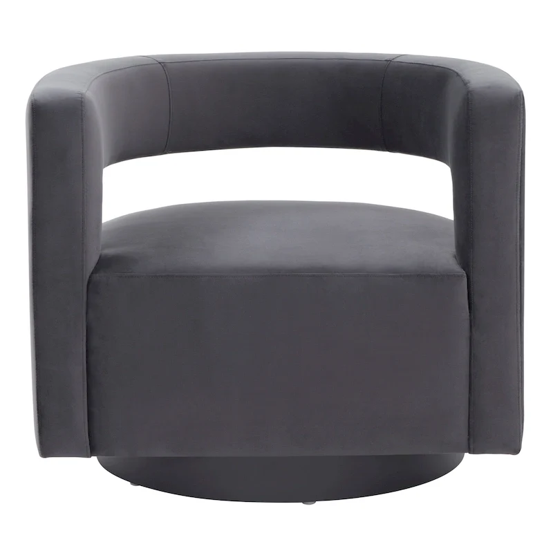 SAFAVIEH Couture Cela Swivel Chair (Fully Assembled) - 31.1 W x 28.4 L x 26.8 H - 31Wx28Dx27H