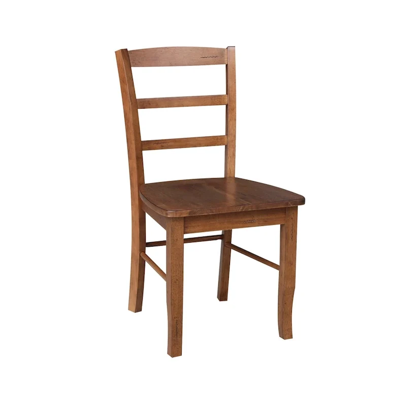 36 Round Top Pedestal Ext Table with 12 Leaf and 4 Madrid Chairs