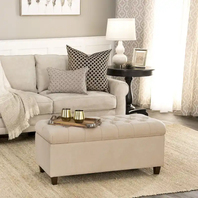 Copper Grove Ixora Tufted Storage Bench