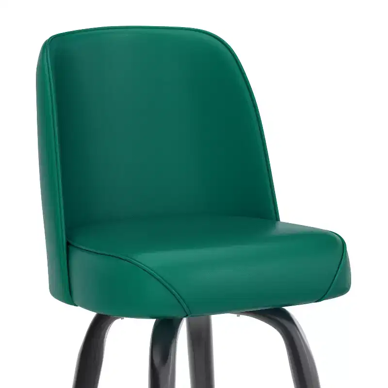 Emma and Oliver Metal Barstool with Swivel Bucket Seat