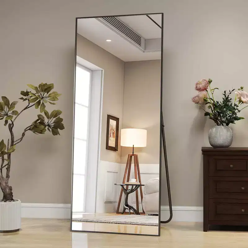 71x26 Oversized Full Length Floor Mirror, Black