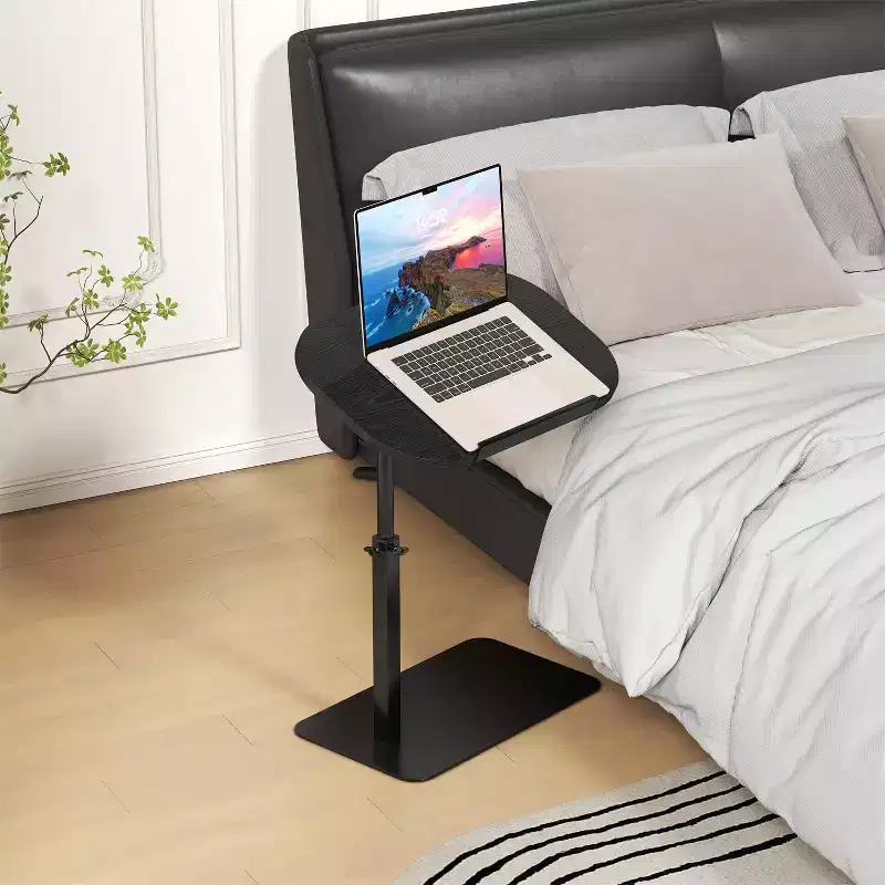 Adjustable C-Shaped End Table, Side Table Sofa Tray for Couch 360 Swivel Laptop Stand for Couch Recliner, Bedside Tables for Couch Bedside