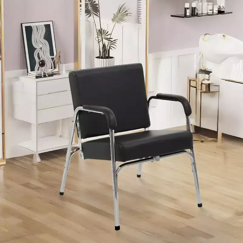 Shampoo Chair Salon Chair Barber Chair with Faux Leather Armrest