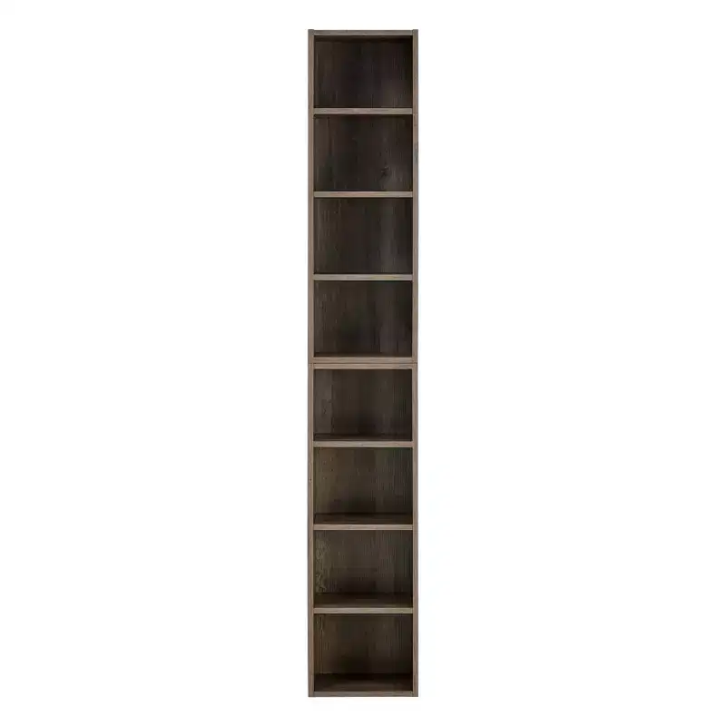 70.9 in.Tall Wood 4-Shelf Standard Bookcase with Shelves (Set of 2)