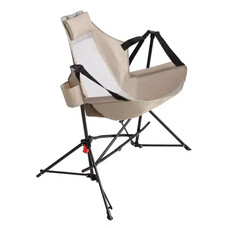 Whisen Hammock Camping Chair & Rocking Chair with Pillow Cup Holder, Recliner with Carry Bag