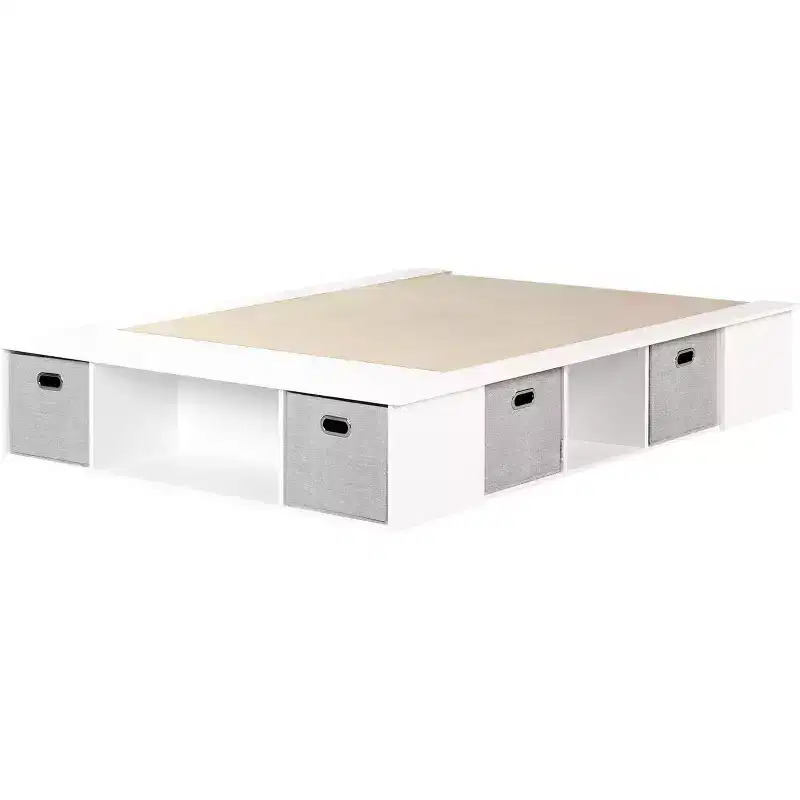 HomeStock Storage Beds made of Particle Board Bed Frame