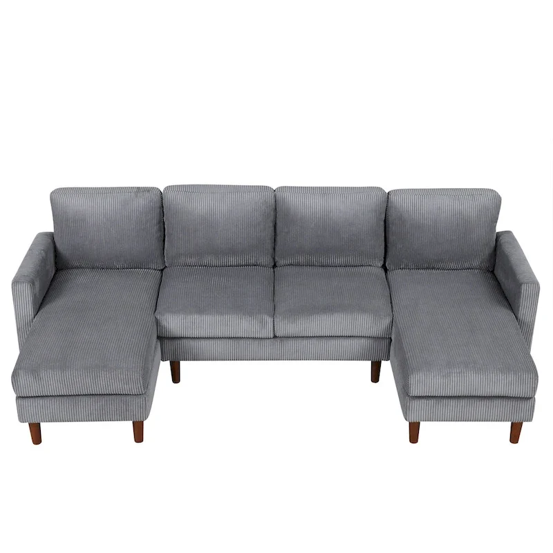 U-shaped Sponge-filled Cushion Combination Sofa