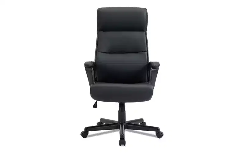 High-Back Task Chair, Supports Up to 275 lbs, 17.56 to 21.38 Seat Height, Black Seat/Back, Black Base