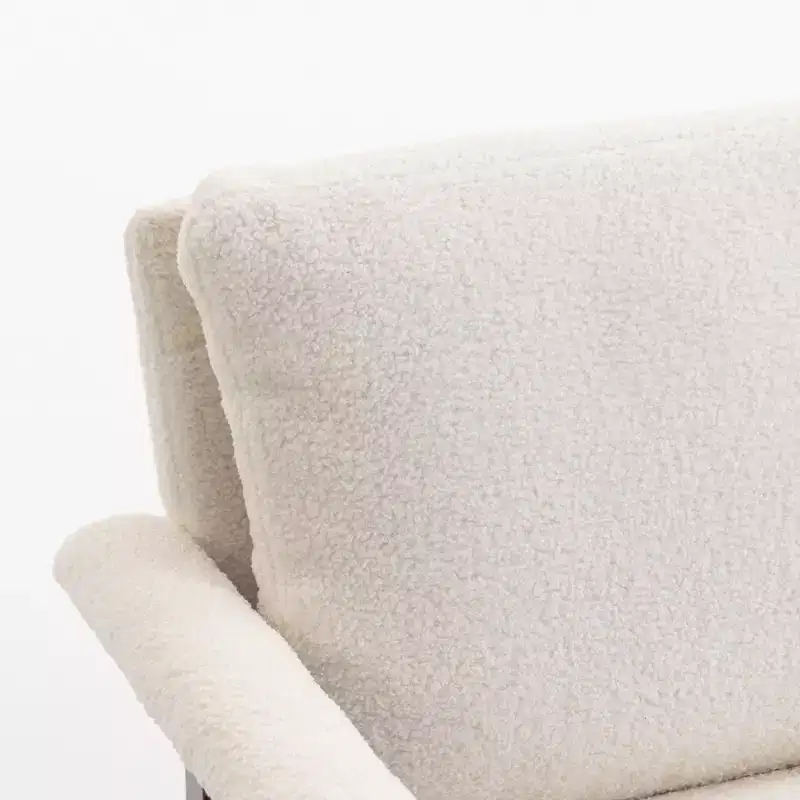 GDFStudio Ellowyn Mid Century Modern Wood Upholstered Accent Rocking Chair