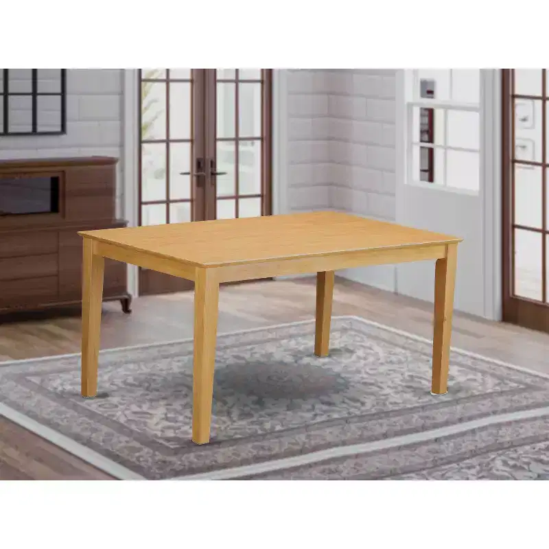 Rectangular dining table 36x60 with solid wood top