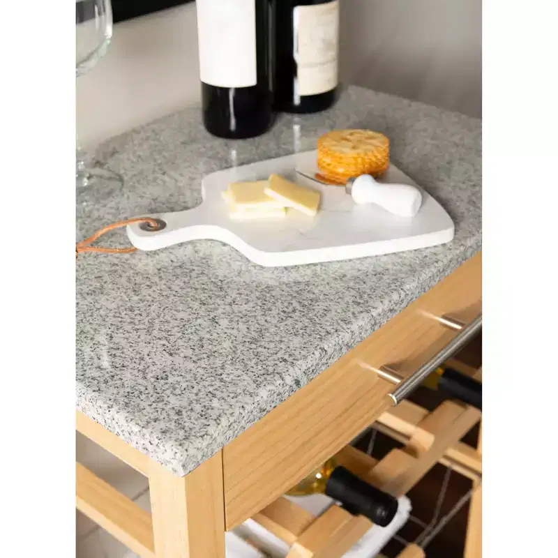 Roger Kitchen Island Granite Top - Linon