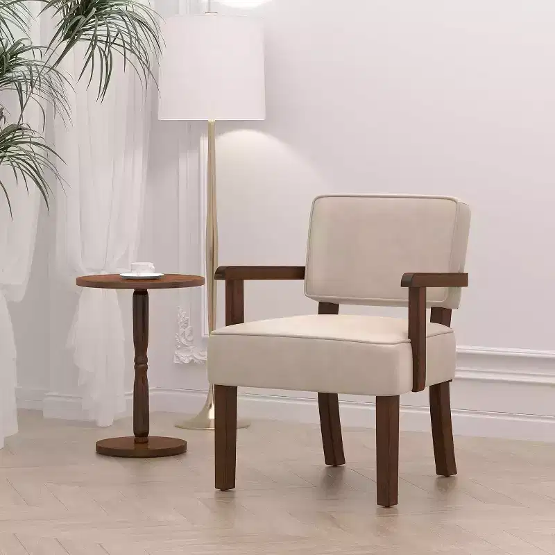BALHAM TRADE-PU Leather Living Room Accent Chair Oversized Soft Seat for Bedroom Reading