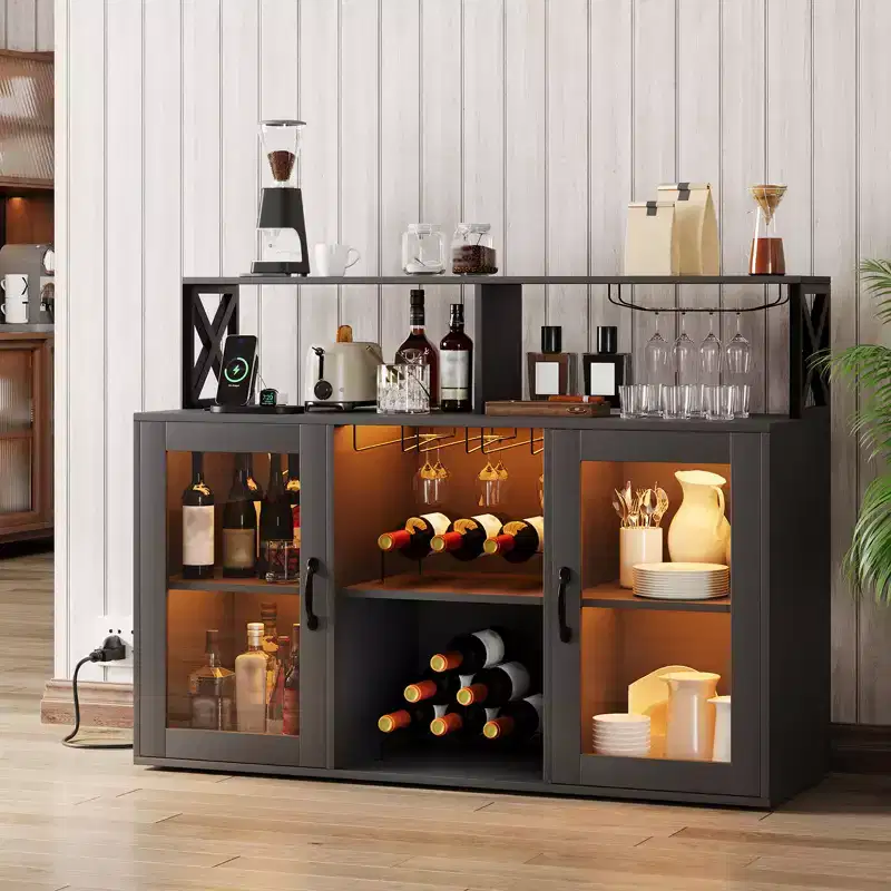 CuisinSmart Coffee Bar Buffet Sideboard Storage