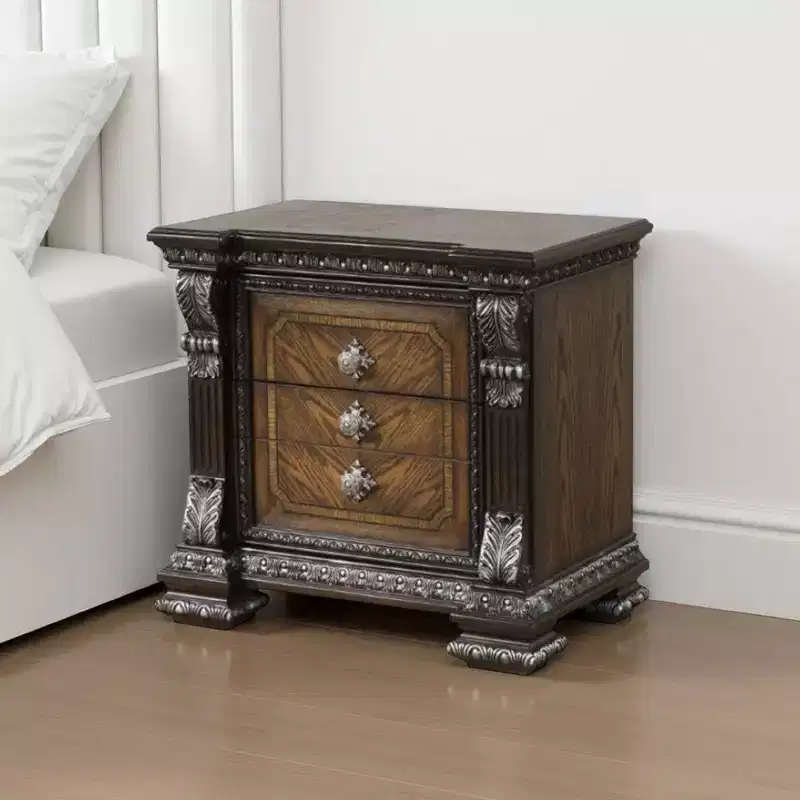Royal Hampton Nightstand, Hidden Drawer USB A-C, 30 Inch