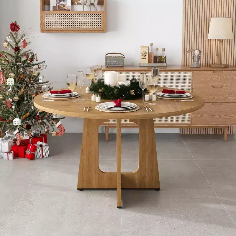 GDFStudio Lloyd Modern 47 Round Dining Table