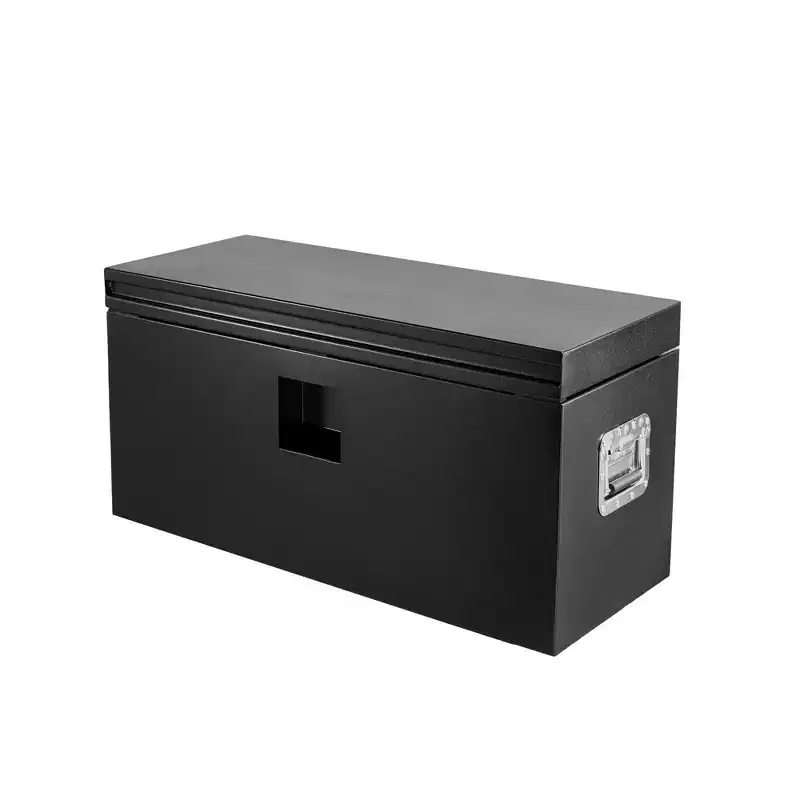 Heavy Duty Aluminum Truck Bed Tool Box, Diamond Plate Tool Box with Side Handle and Lock Keys, Storage Chest Box Organizer for Pickup, Truck Bed