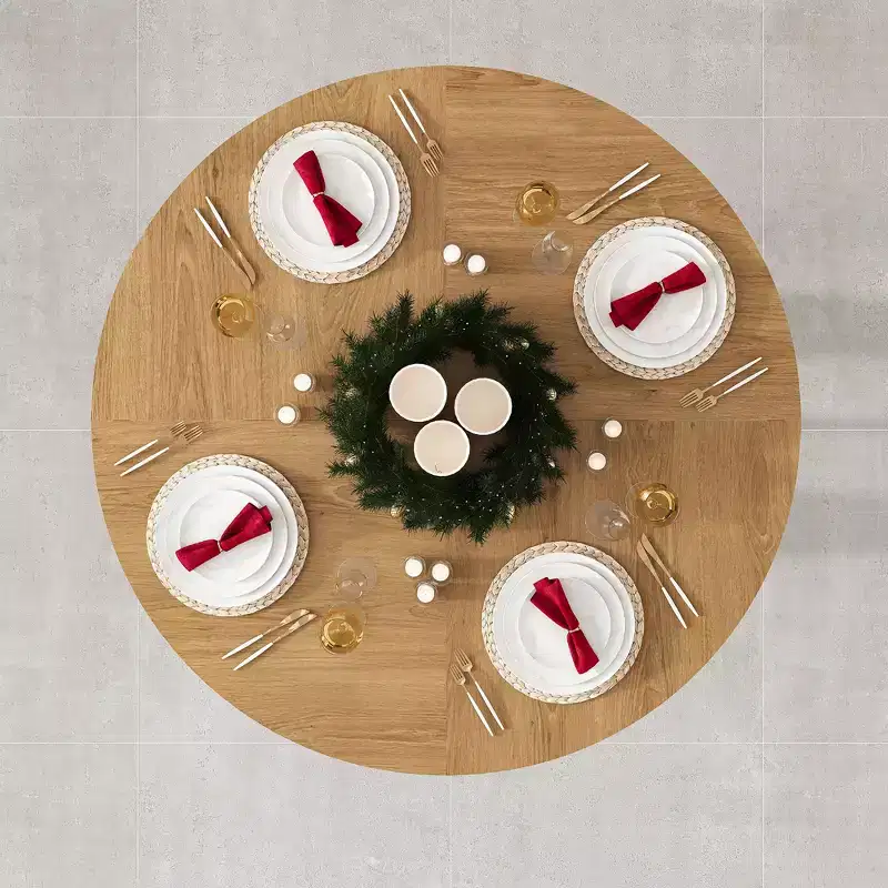 GDFStudio Lloyd Modern 47 Round Dining Table