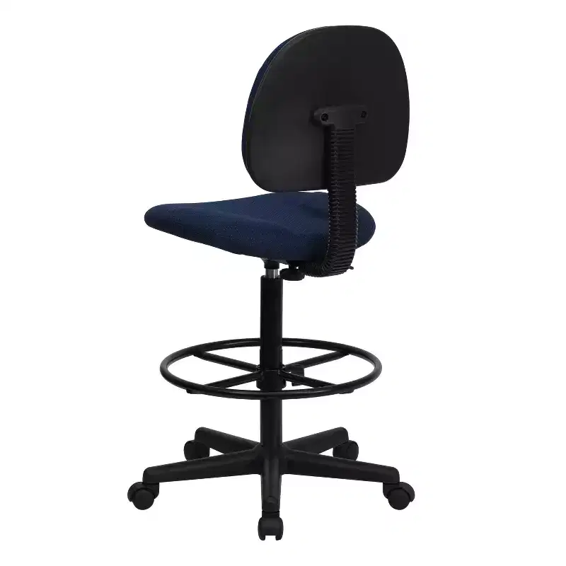 Adjustable Drafting Chair – Two Cylinder Heights, Mid-Back, Upholstered, 250 lb Capacity