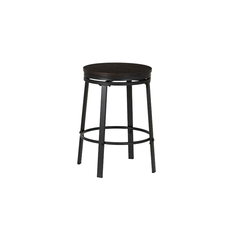 Cassidy Charcoal Wooden 5-Piece Counter Height Dining Set with 4 Stools