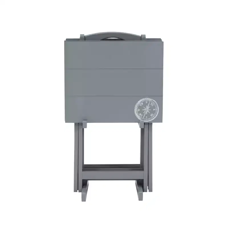 Linon Compass Tray Table Set