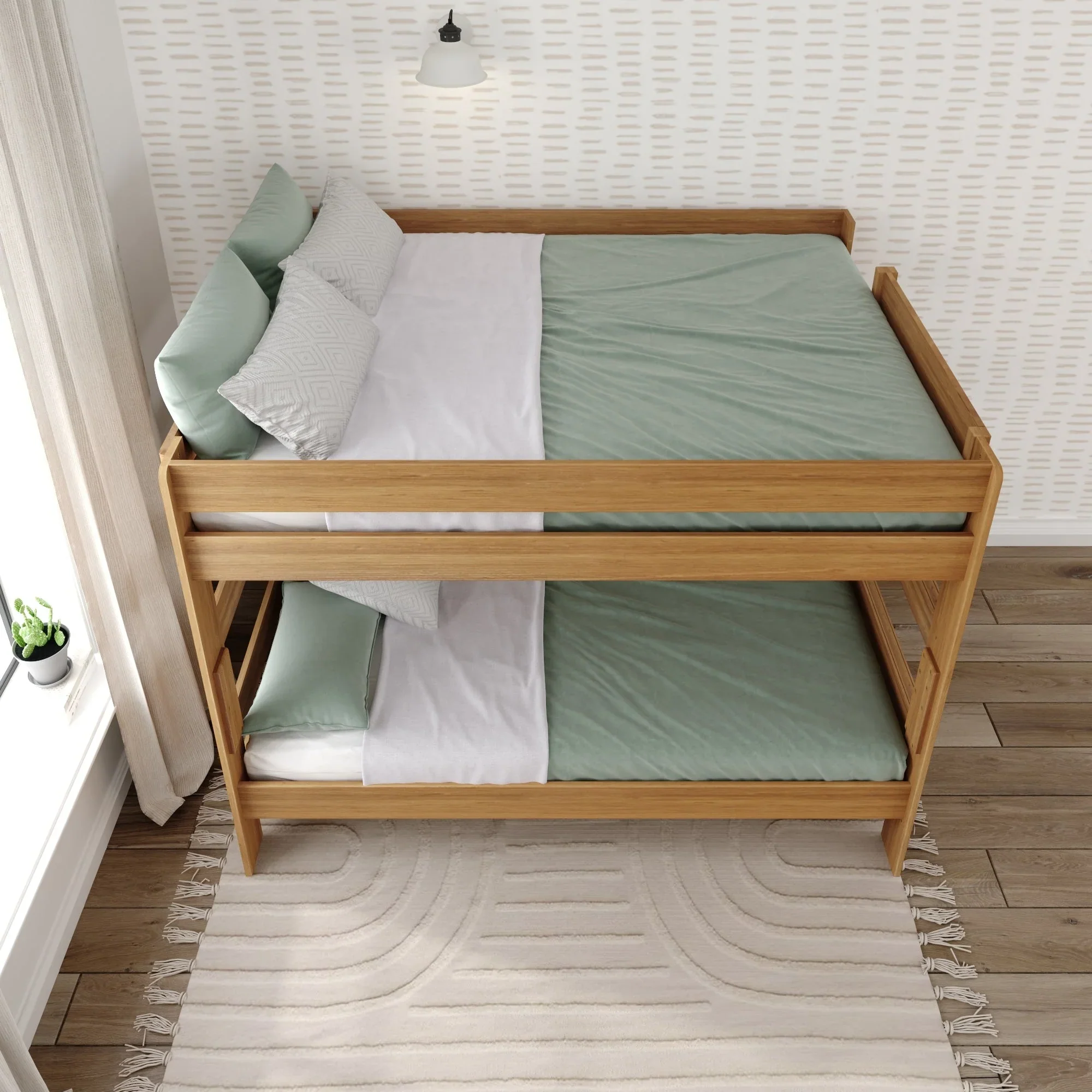 Max and Lily Farmhouse Queen over Queen Bunk Bed