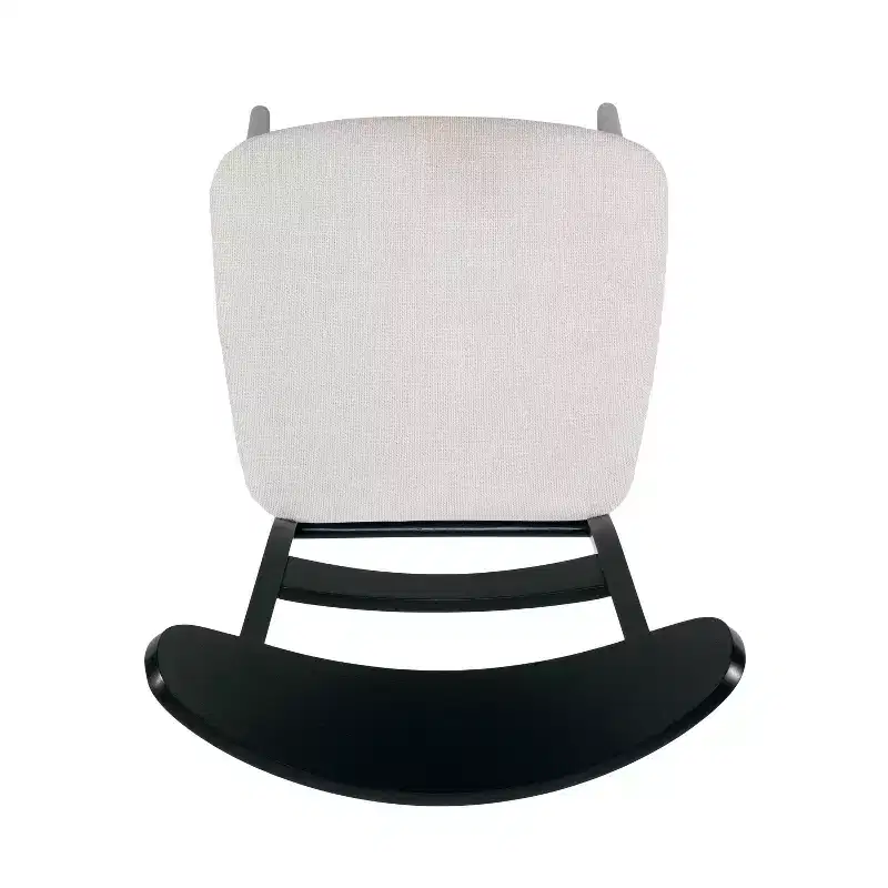 Mid-Century Modern Dining Chairs Set of 2, Round Upholstered with Curved Back & Metal Legs, Boucle Kitchen Dining Room Side Chairs