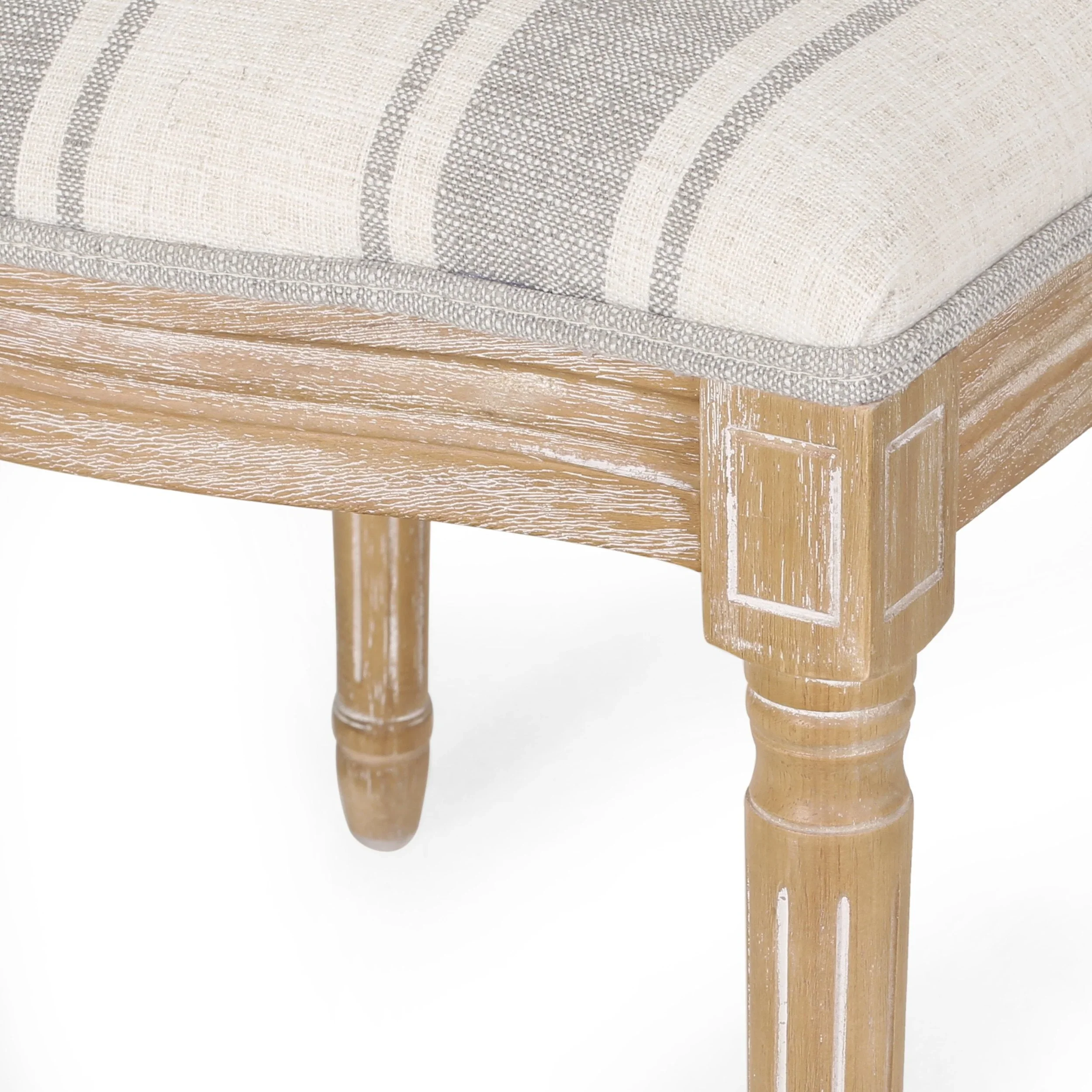French Country Fabric Dining Chairs - NH419413